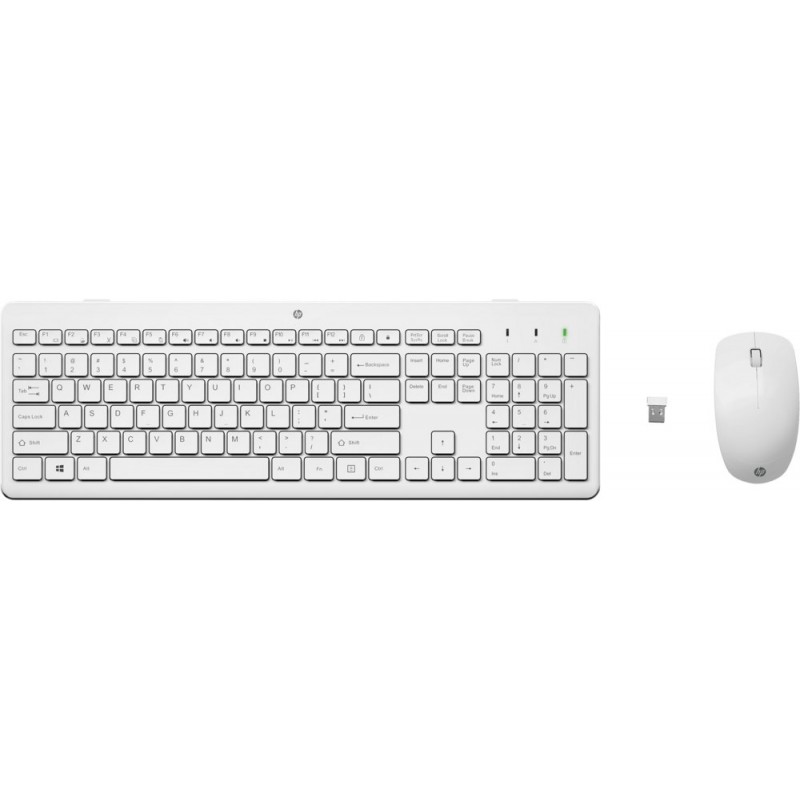 HP 230 draadloze muis- en toetsenbordcombo Qwerty Wit/White