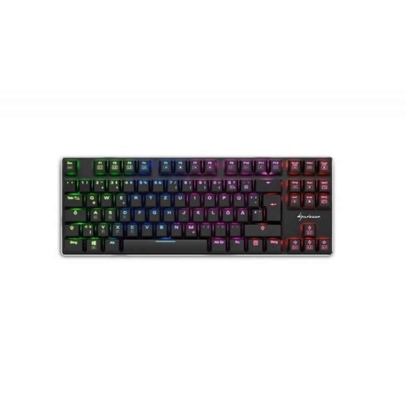 Sharkoon PureWriter TKL RGB toetsenbord USB QWERTY Amerikaans Engels Zwart