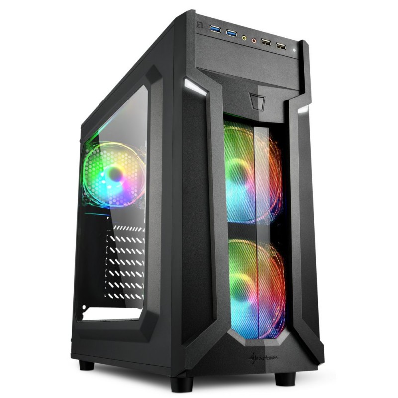 Sharkoon VG6-W RGB Midi Tower Zwart