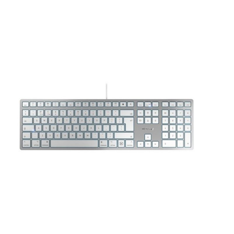 CHERRY KC 6000C FOR MAC toetsenbord USB QWERTY Amerikaans Engels Zilver