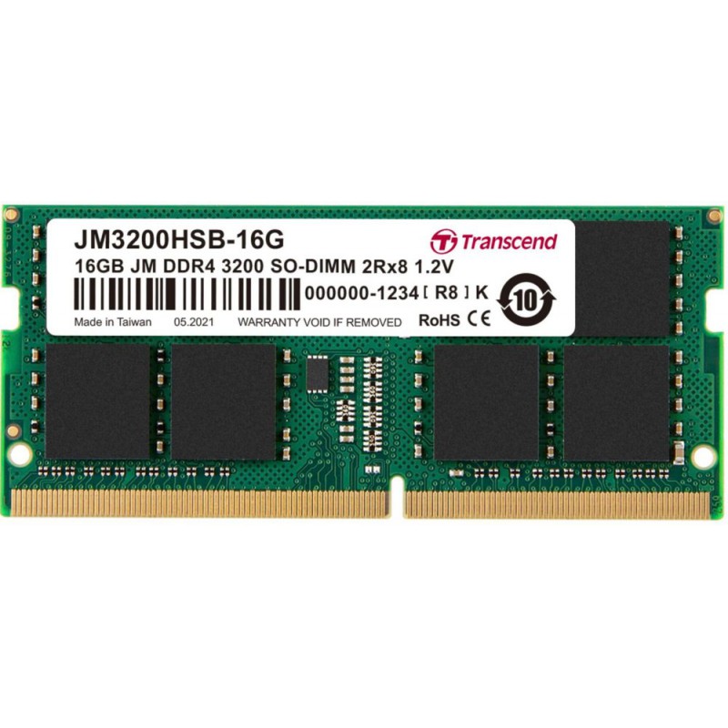 Transcend JetRam JM3200HSB-16G geheugenmodule 16 GB DDR4 3200 MHz