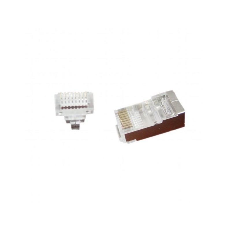 Gembird LC-PTF-01/100 kabel-connector RJ-45 Bruin Zilver Transparant