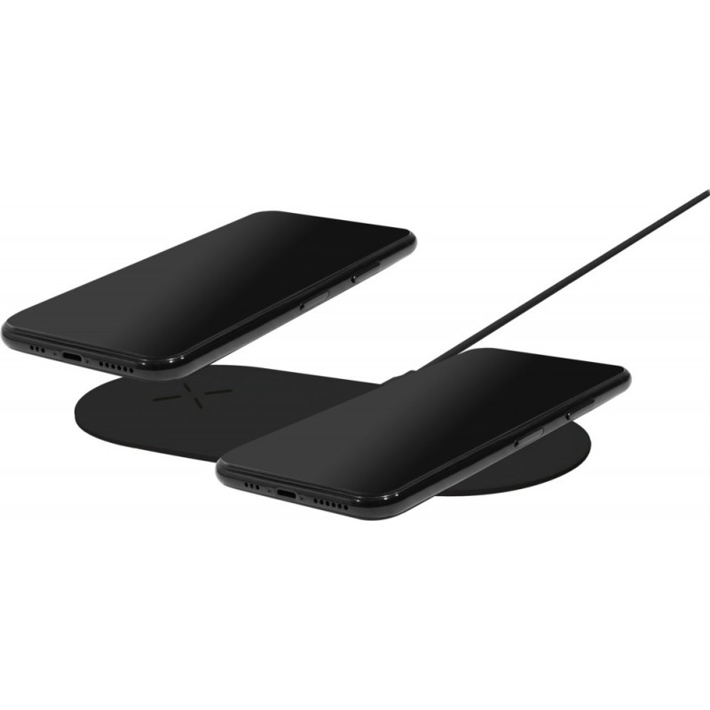 Mobiparts Dual Fast Wireless Charging Pad Black