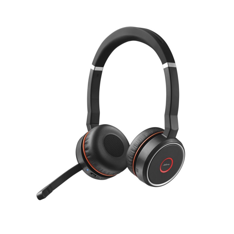 Jabra Evolve 75 Headset draadloos Hoofdband Oproepen/muziek Bluetooth Zwart