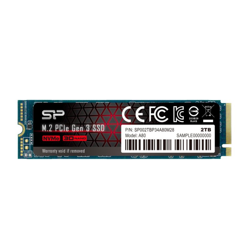 Silicon Power P34A80 M.2 2000 GB PCI Express 3.0 SLC NVMe