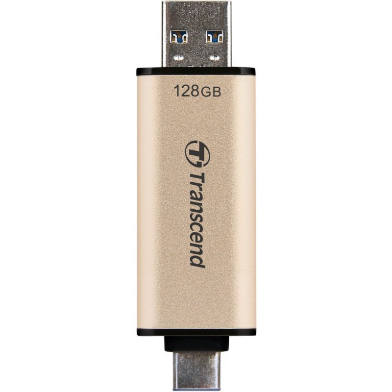 Transcend JetFlash 930C USB flash drive 128 GB USB TypeA  USB TypeC 3.2 Gen 1 3.1 Gen 1 Goud