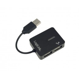 LogiLink USB 2.0 4Port Hub 480 Mbits Zwart