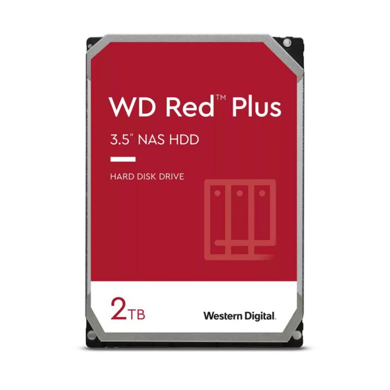 Western Digital Red Plus WD20EFPX interne harde schijf 3.5 2 TB SATA