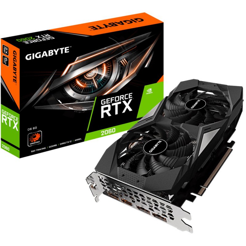 Gigabyte GeForce RTX 2060 6GB GDDR6 1xHDMI  3x DisplayPort