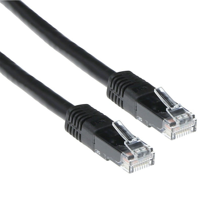 ACT Zwarte 7 meter UTP CAT5E patchkabel met RJ45 connectoren