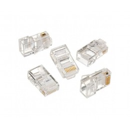 Gembird LC8P8C00110 kabelconnector RJ45 Transparant